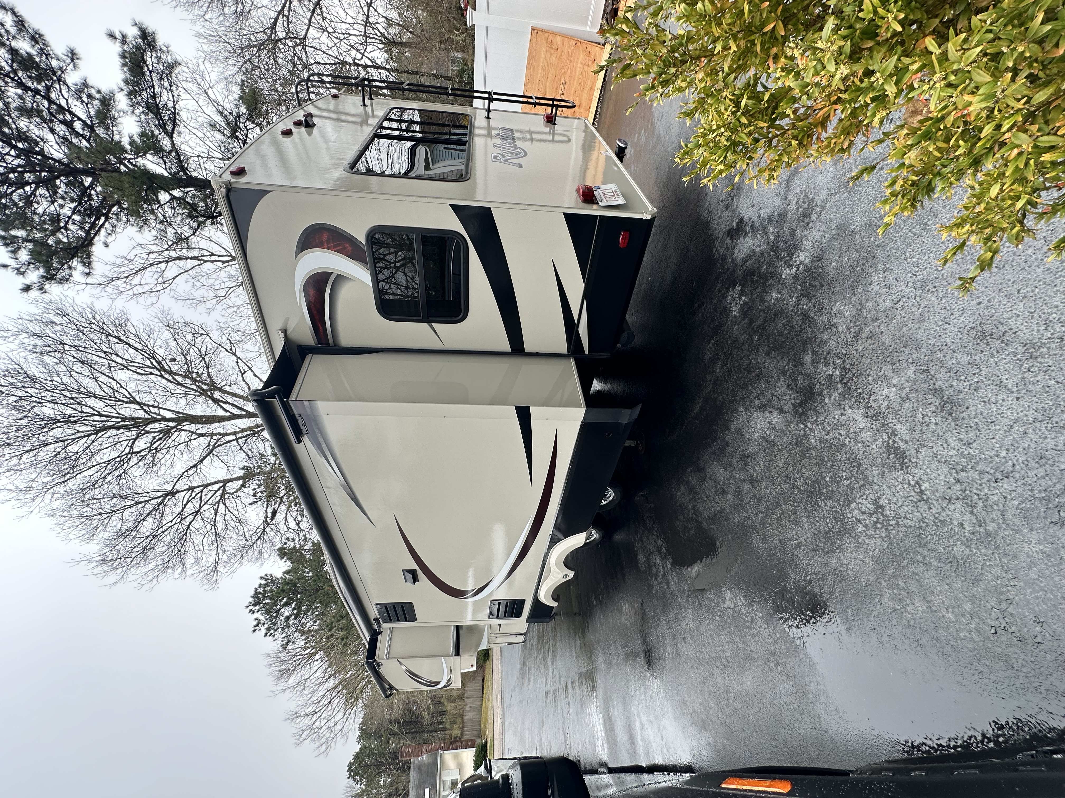 RV exterior detail — full wash and protection