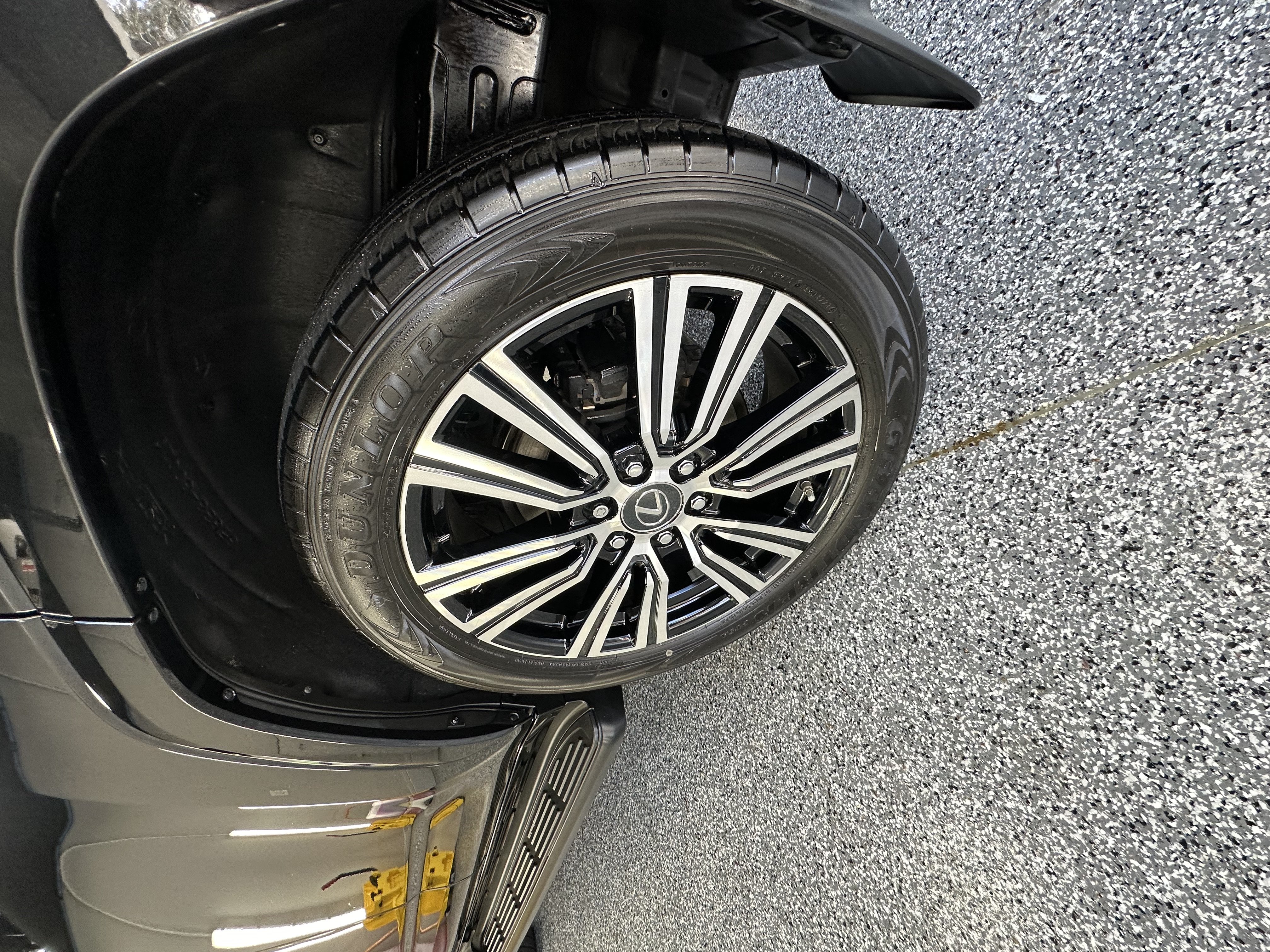 Wheel detail close-up — dressed and protected