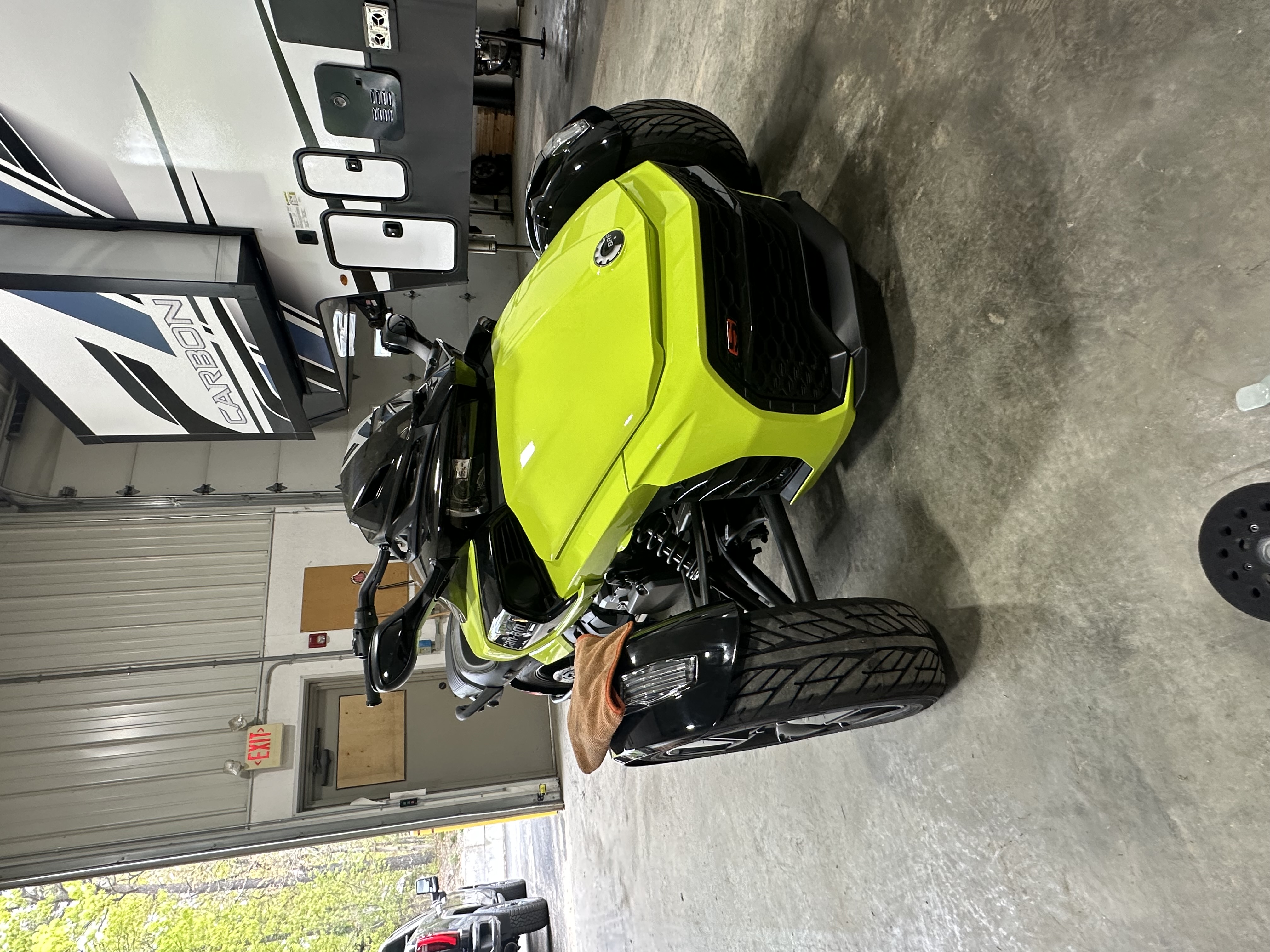 Lime green Can-Am detailed and coated at Auto Spa