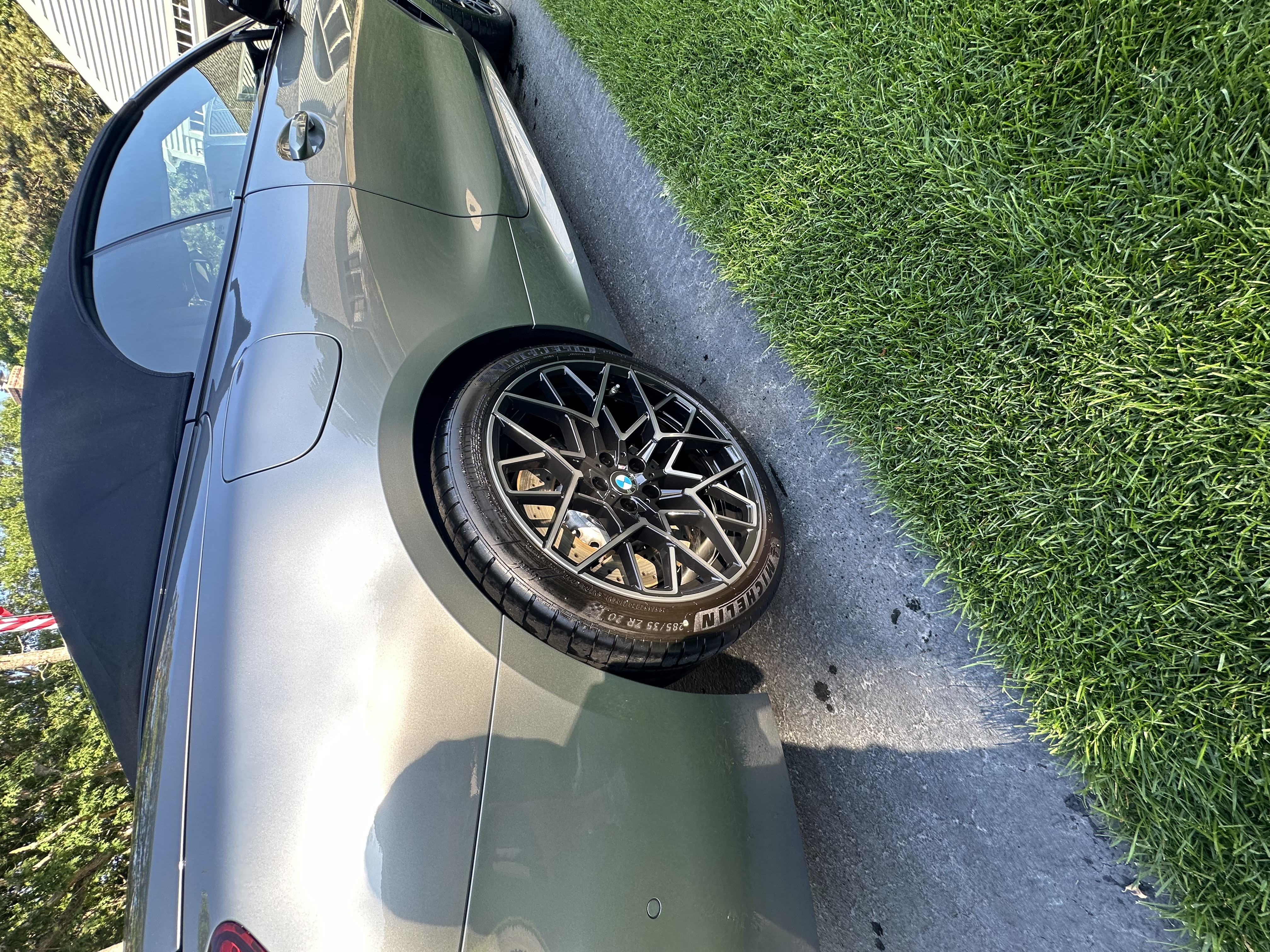 BMW M car ceramic coated wheel close-up